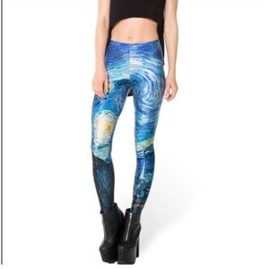 RARE blackmilk starry night leggings medium